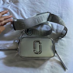 Silver Mirrored Marc Jacobs The Snap Shot Bag